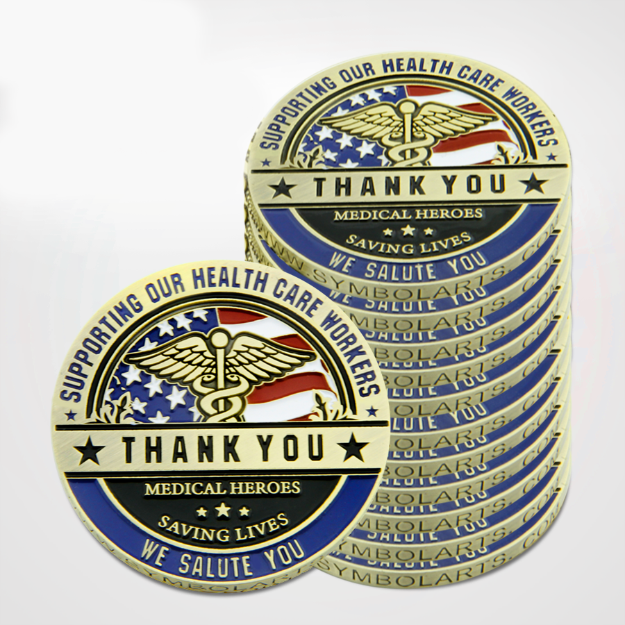 Thank You Health Care Workers Coin 12 Pack Bundle