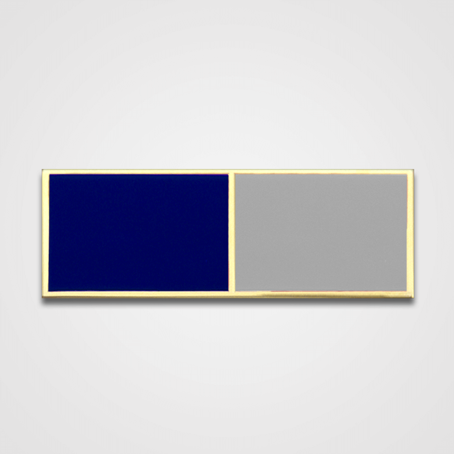 2-Stripe Blue/Gray Merit Pin-Bar