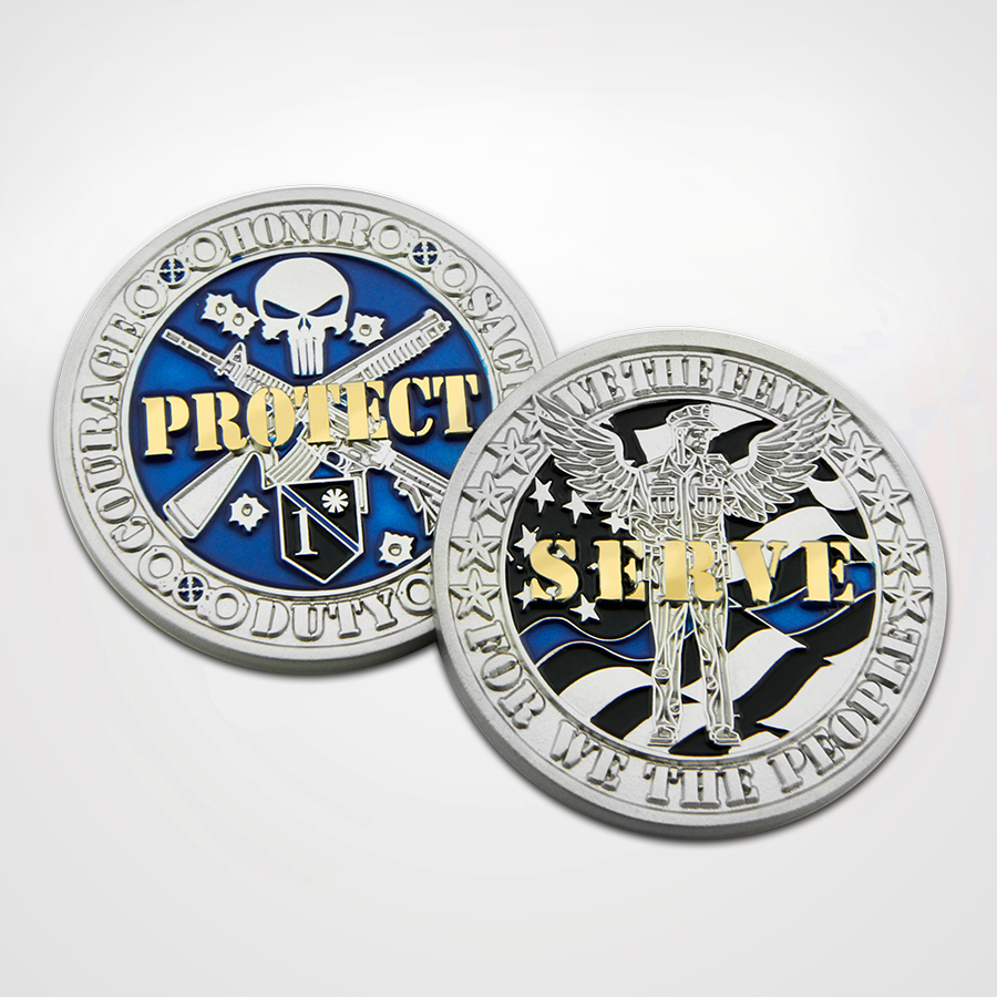 Protect and Serve Coins