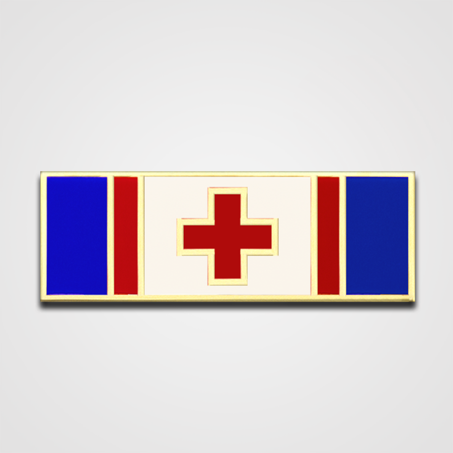 Red Cross 5-Stripe Merit Pin-Bar