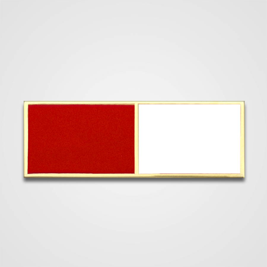 2-Stripe Red/White Merit Pin-Bar