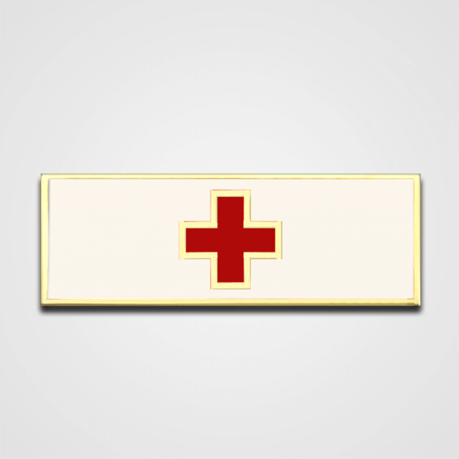 Red Cross White Merit Pin-Bar