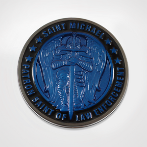 
            
                Load image into Gallery viewer, Brave in Blue St. Michael Coin
            
        