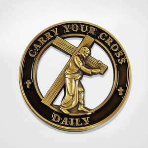 
            
                Load image into Gallery viewer, Carry Your Cross Coin
            
        