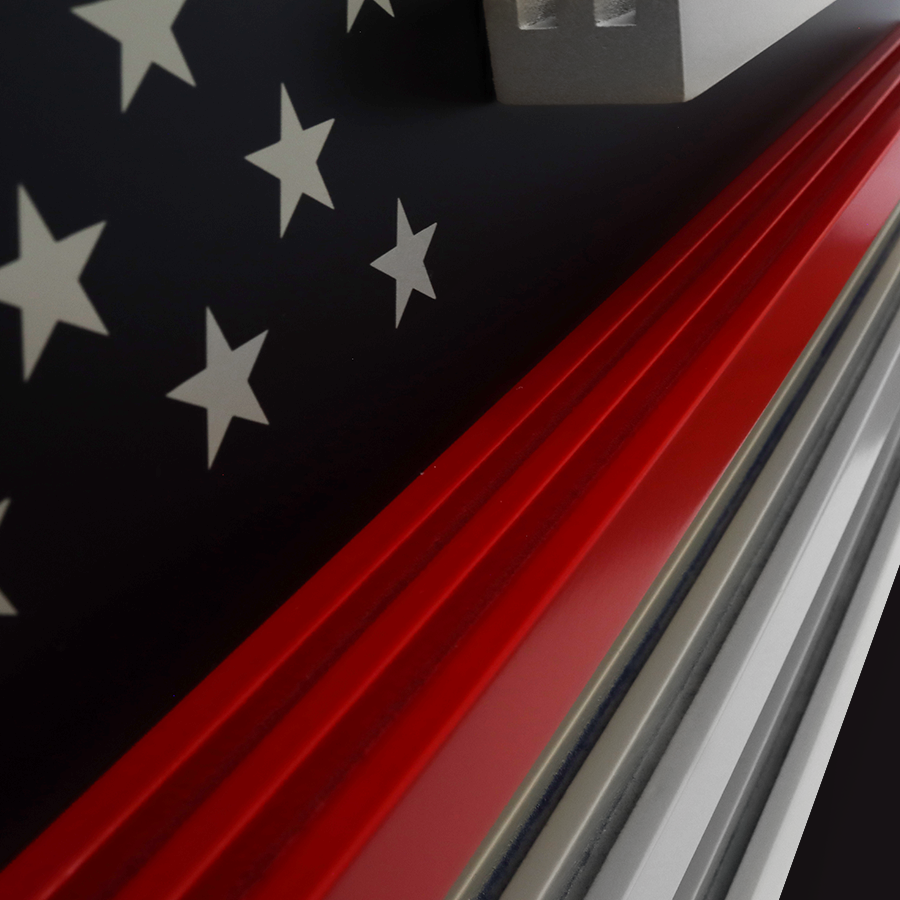 Large Red Line Coin Display – SymbolArts Shop