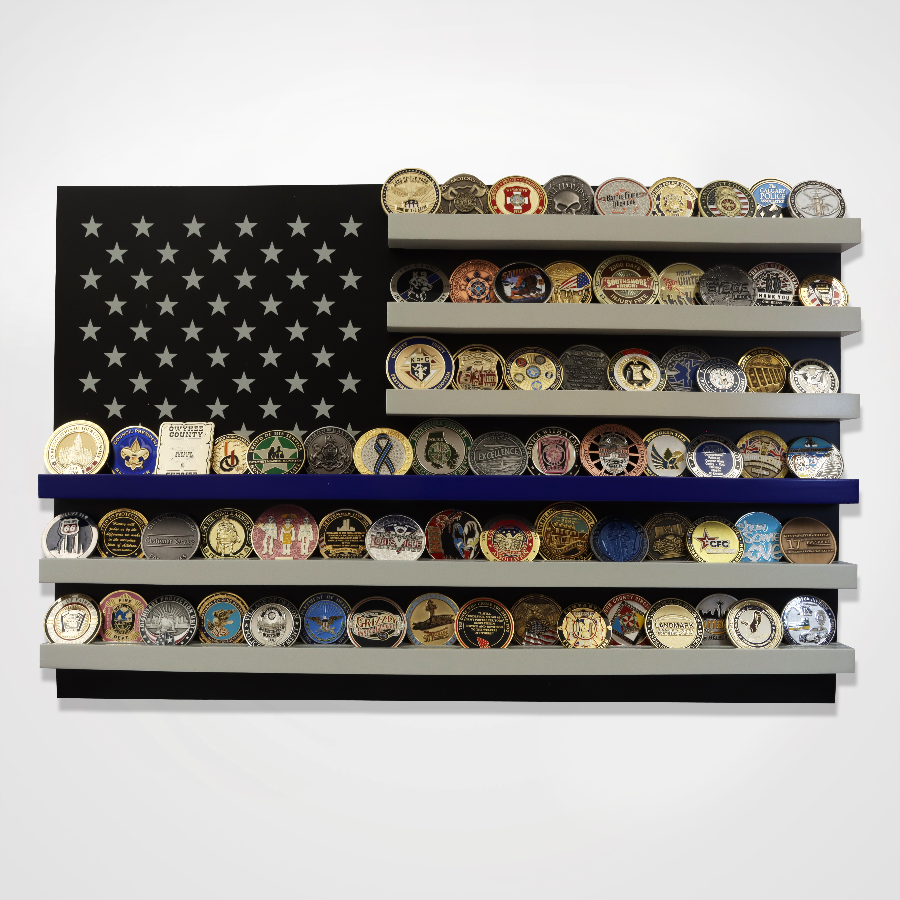 Line Coin Large Blue Line Coin Display – SymbolArts Shop