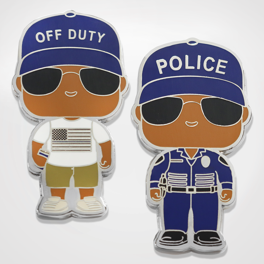 On Duty / Off Duty Officer (Male) Coin