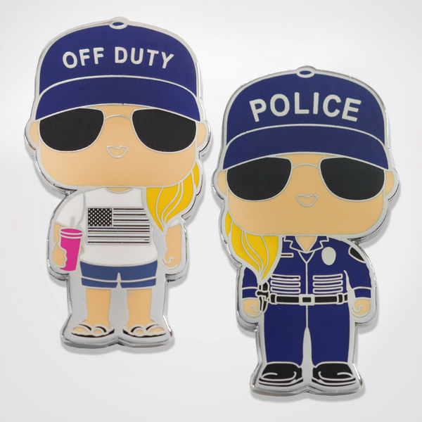 On Duty / Off Duty Officer (Female) Coin – SymbolArts Shop