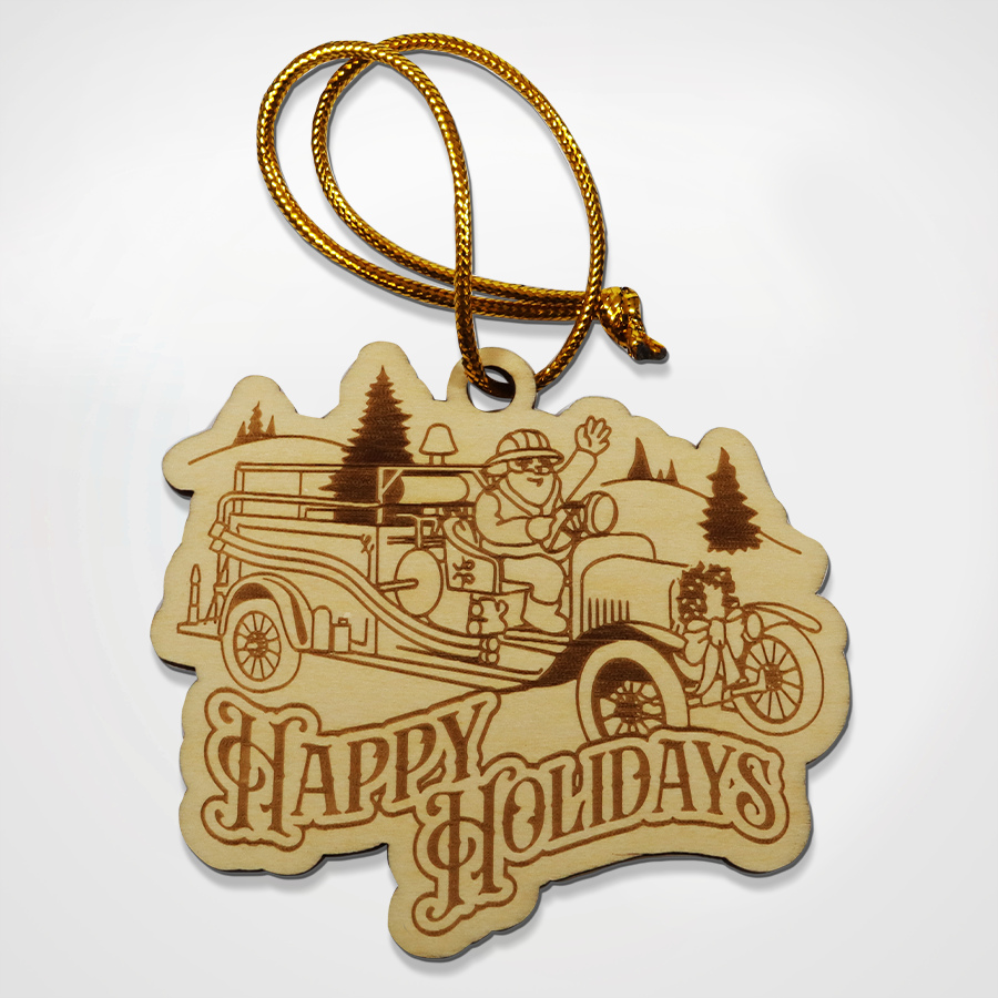 
            
                Load image into Gallery viewer, Vintage Fire Wooden Ornament
            
        