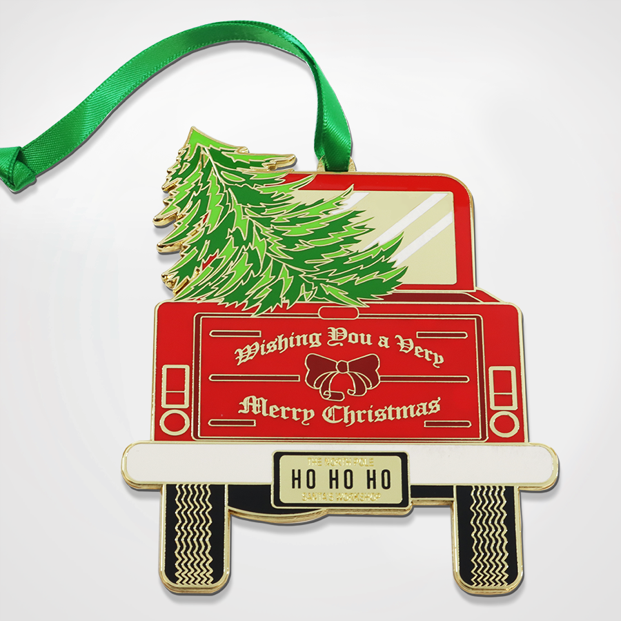 
            
                Load image into Gallery viewer, Merry Christmas Red Truck Ornament
            
        