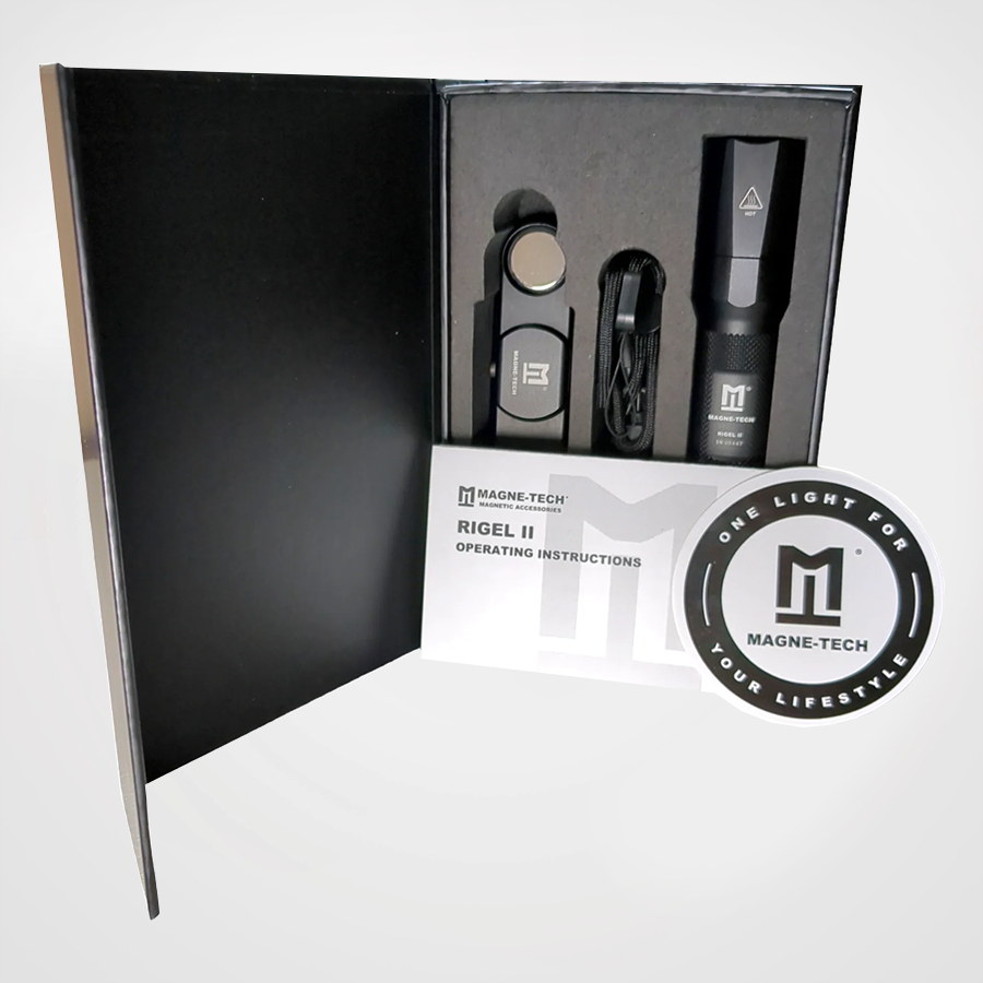 
            
                Load image into Gallery viewer, Rigel II-P: 1100 Lumen Magnetic Tactical Light Kit Box
            
        