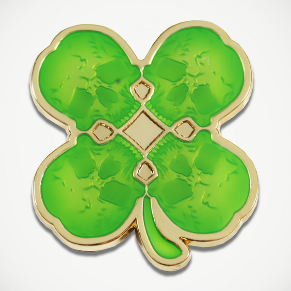 Lucky Clover Red Line Flag Coin – SymbolArts Shop
