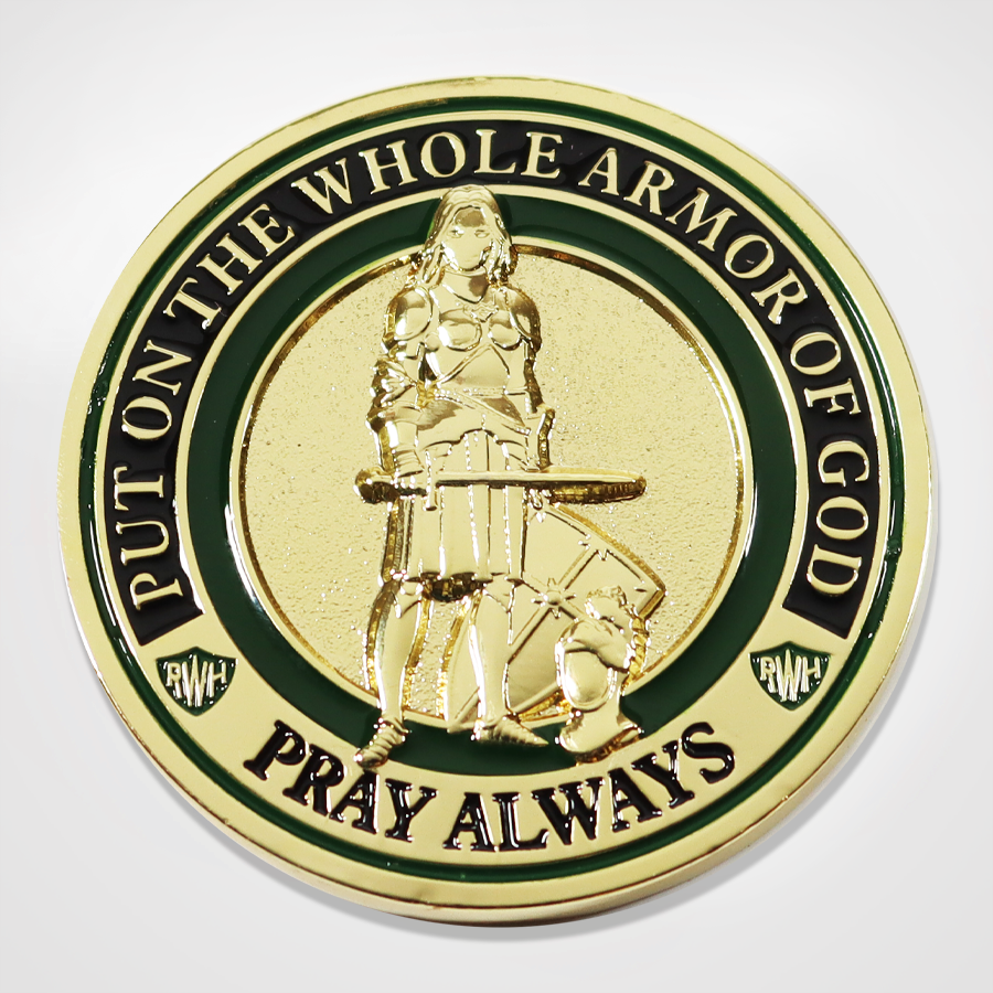 Female Armor of God Coin