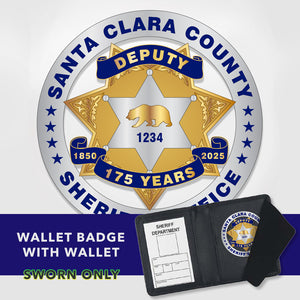 Santa Clara 175th Anniversary Wallet Badge With Wallet