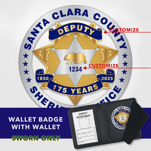 Santa Clara 175th Anniversary Wallet Badge With Wallet