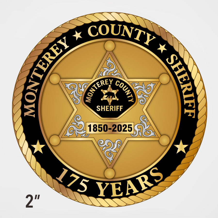 Monterey County Sheriff 175th Anniversary Badge Coin