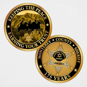 Monterey County Sheriff 175th Anniversary Badge Coin