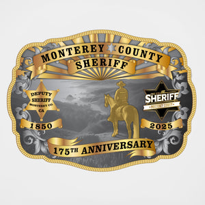 Monterey County Sheriff 175th Anniversary Belt Buckle