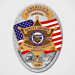 Maricopa County America 250 Anniversary Badge (1 Banner)