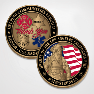 Los Angeles Fire Relief Thank You Coin