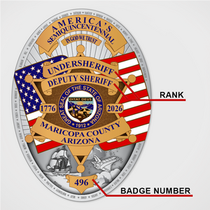 Maricopa County America 250 Anniversary Badge (2 Banner)