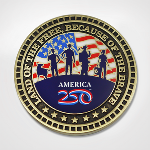 America250™ Because of the Brave Public Safety Coin