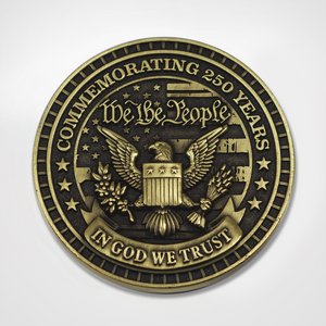 America250™ Because of the Brave Military Coin