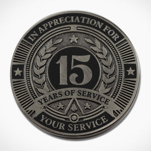 15 Years of Service Coin