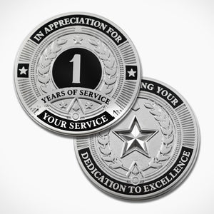 1 Year of Service Coin