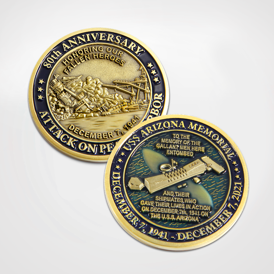 
            
                Load image into Gallery viewer, 80th Anniversary of Pearl Harbor Coin
            
        