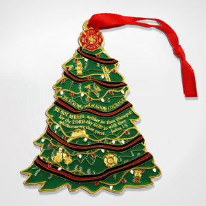 Red Line Christmas Tree Ornament