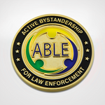 Active Bystandership for Law Enforcement Challenge Coin Front