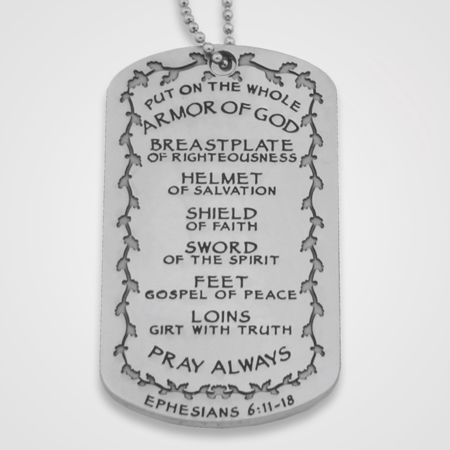 Armor of God Dog Tag