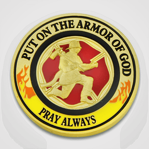 Armor of God Fire Coin-Back