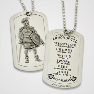 
            
                Load image into Gallery viewer, Armor of God Dog Tag Male
            
        