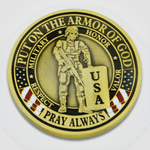 Armor of God Military Coin-Front