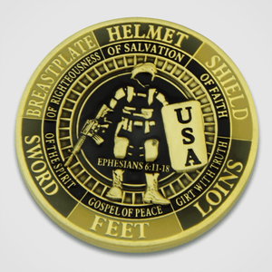 
            
                Load image into Gallery viewer, Armor of God Military Coin-Back
            
        