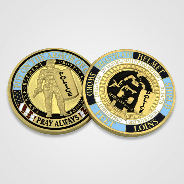 Armor of God Coin - Police – SymbolArts Shop