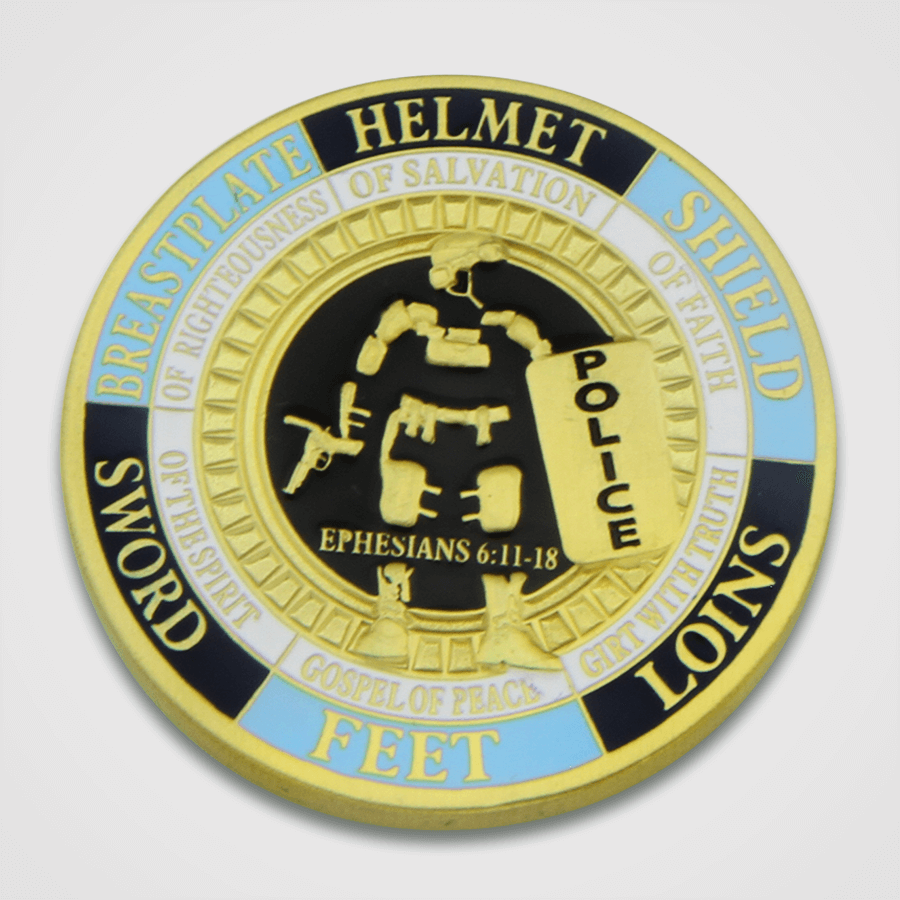 Armor of God Police Coin-Front