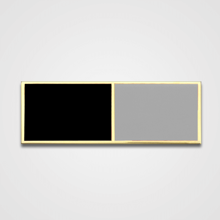 
            
                Load image into Gallery viewer, 2-Stripe Black/Gray Merit Pin-Bar
            
        