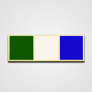 3-Stripe Green/White/Blue Merit Pin-Bar