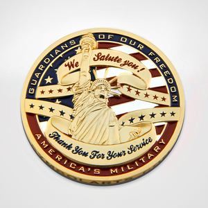 
            
                Load image into Gallery viewer, Statue of Liberty Military Service Thank You Coin Front
            
        