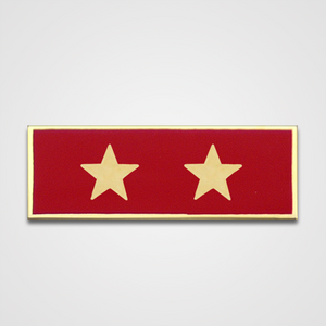 2-Star Red Merit Pin-Bar