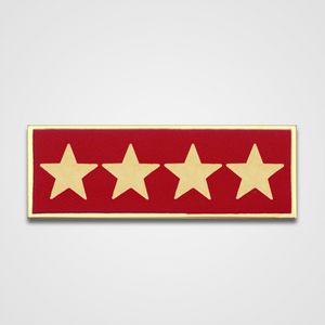 4-Star Red Merit Pin-Bar