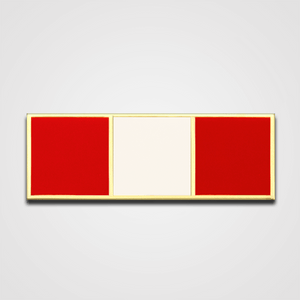 3-Stripe Red/White Merit Pin-Bar
