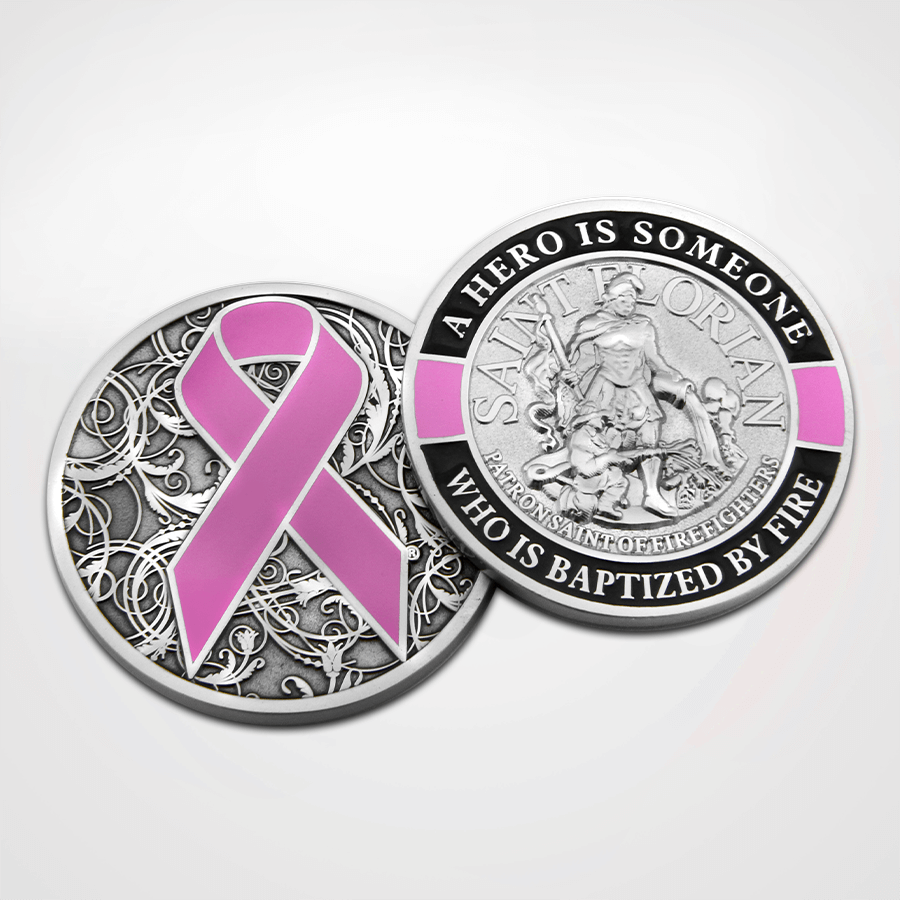 
            
                Load image into Gallery viewer, St. Florian Pink Coin
            
        
