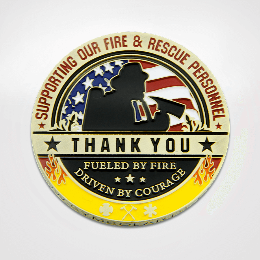Thanks a Million Fire & Rescue Coin Front
