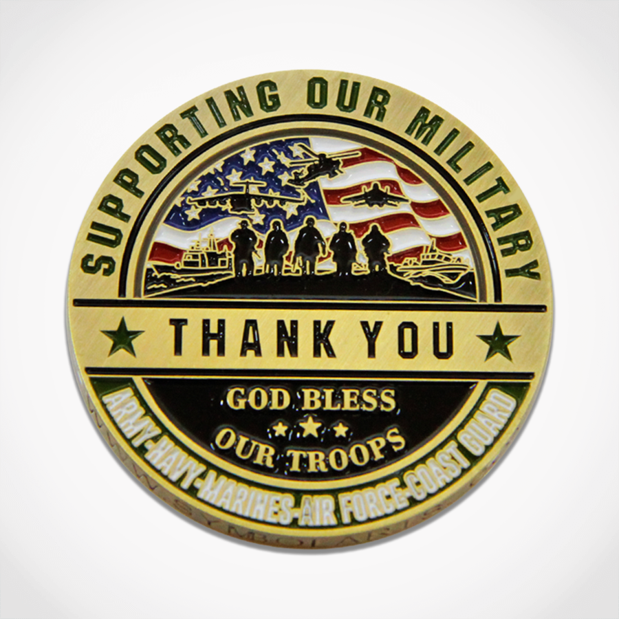 
            
                Load image into Gallery viewer, Thank You Military Coin
            
        